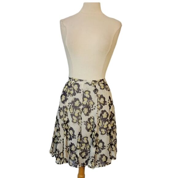 Club Monaco floral silk skirt - Picture 1 of 9